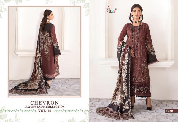 Shree Chevron Luxury Lawn Collection Vol 14 Cotton Dupatta Pakistani Salwar  Suit